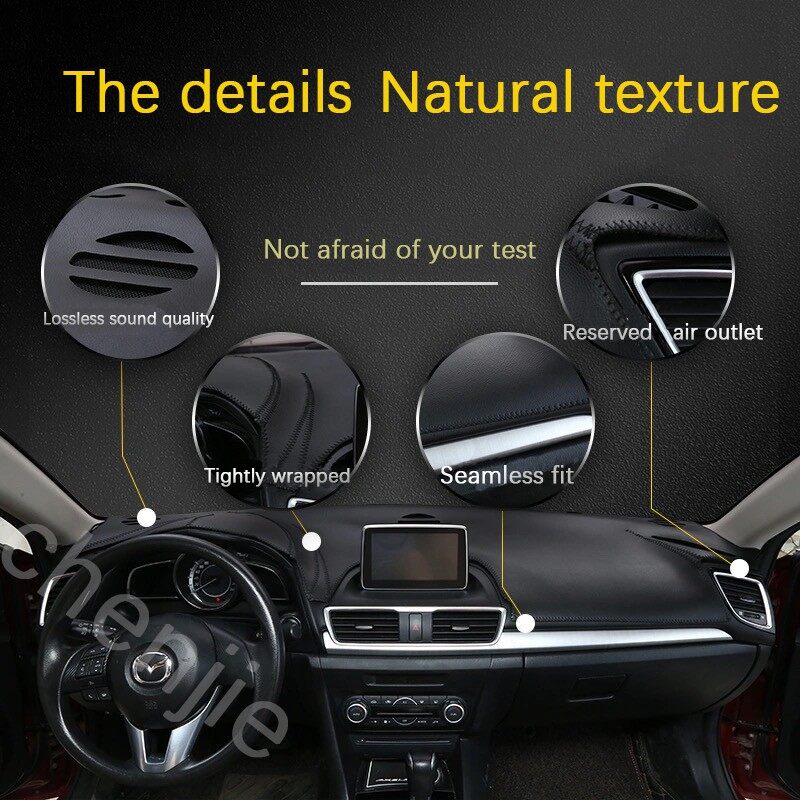 Untuk Toyota Altis Corolla Menebal Insulated Dashboard Cover Pad Kulit Aksesoris Mobil Interior2000 2001 2002 2003 2004 2005 2006 2007 2008 2009 2010 2011 2012 2013 2014-2021