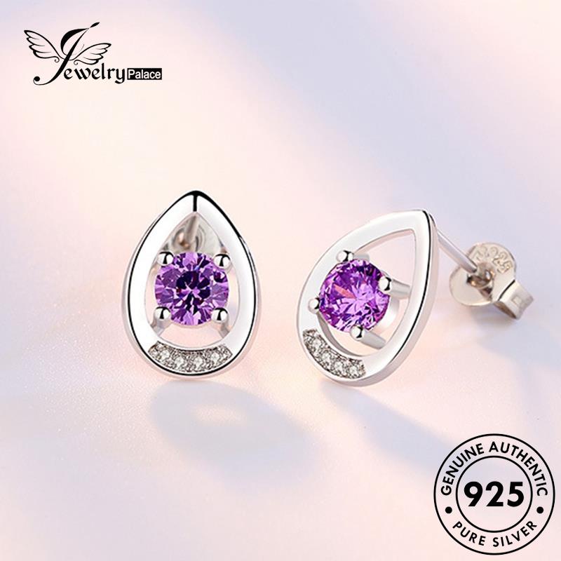 Jewelrypalace Asli Berlian Fashion Moissanite Anting Bentuk Tetes925 Wanita Perak Stud E155