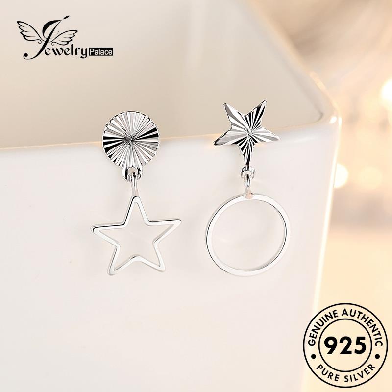 Perhiasantempat Wanita Asli Anting Bintang Berujung Lima Perak925 Stud Kepribadian E258