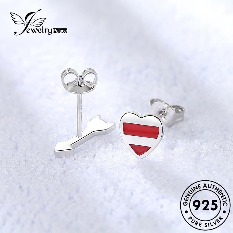 Jewelrypalace Anting Panah Hati Tusuk Kreatif Asli Berbentuk Perak Wanita925 E328