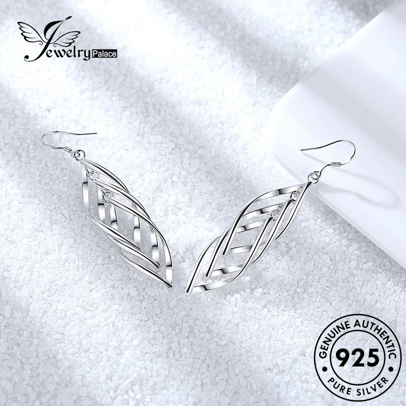 Jewelrypalace Anting Kait Emas Fashion Perak925 Gelombang Asli Wanita E451