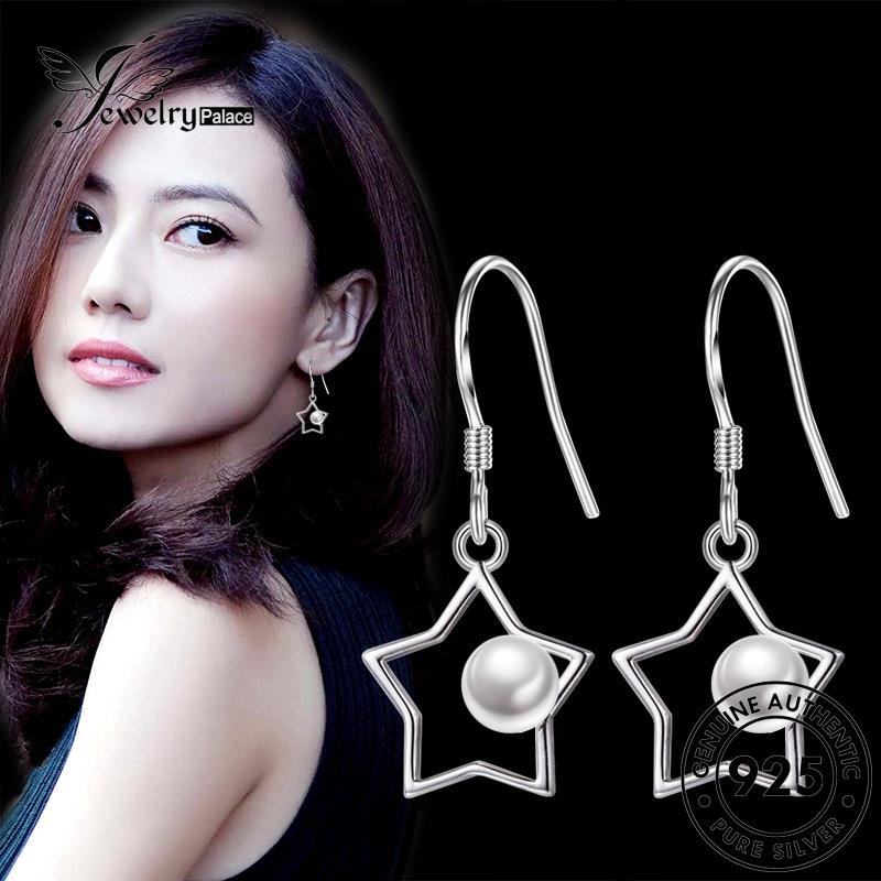Jewelrypalace Bintang925 Asli Anting Perak Berujung Lima Wanita Kepribadian Kait Mutiara E497
