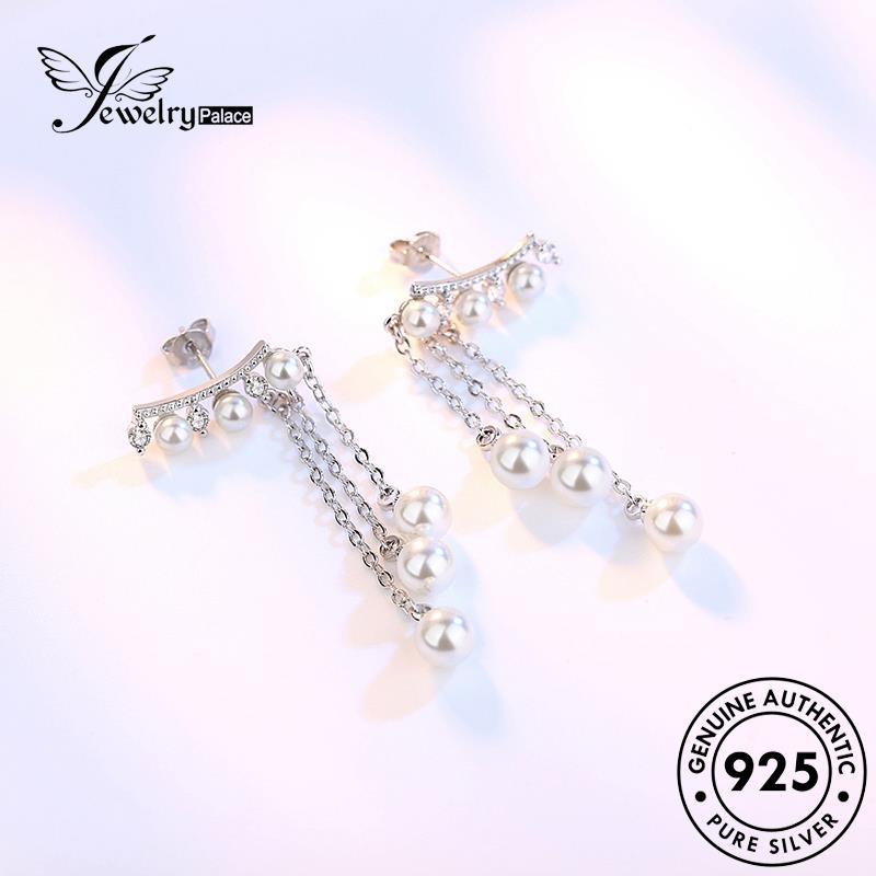 Jewelrypalace Mutiara925 Anting Berlebihan Wanita Stud Perak Asli E522