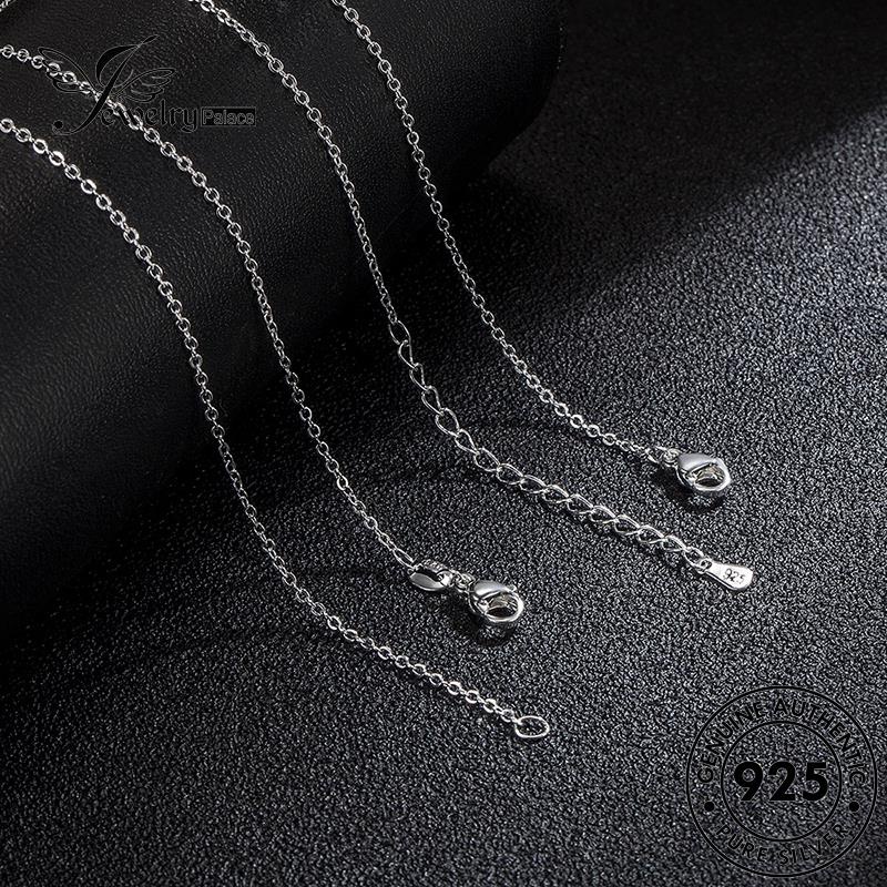 Tempat Perhiasan Wanita Retro O Kalung Perak Asli925 N56