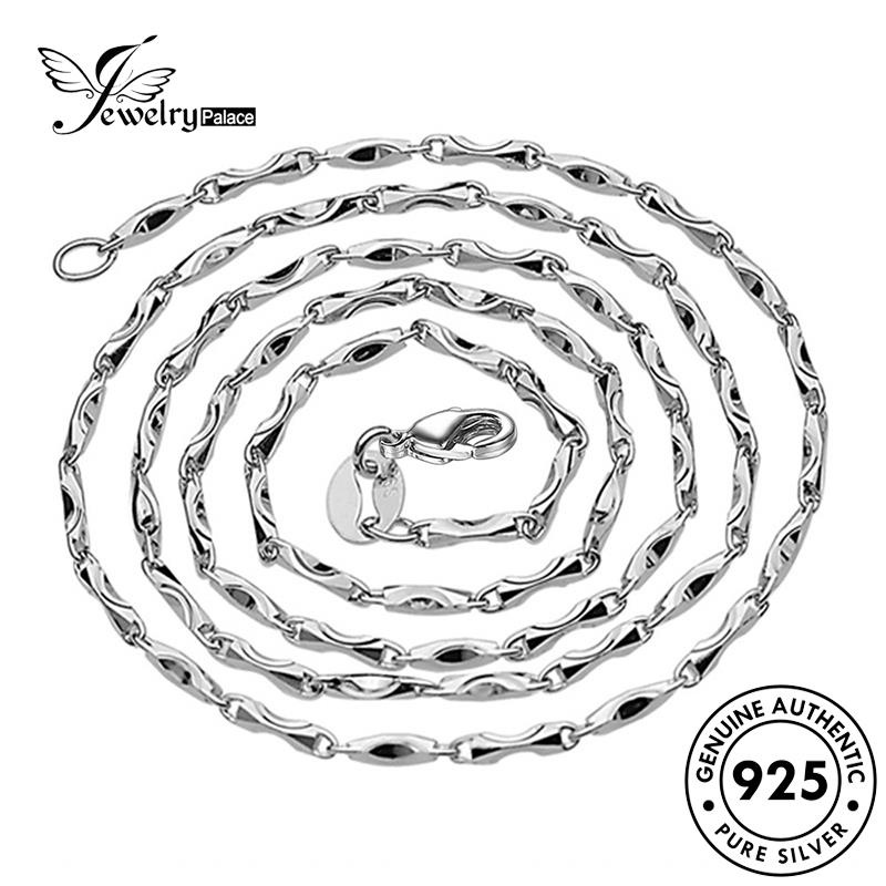 Perhiasantempat Ingot Perak925 Kalung Vintage Wanita Asli N63