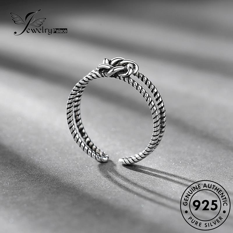 Perhiasantempat Cincin Wanita Perak925 Retro Asli Pentagram R198