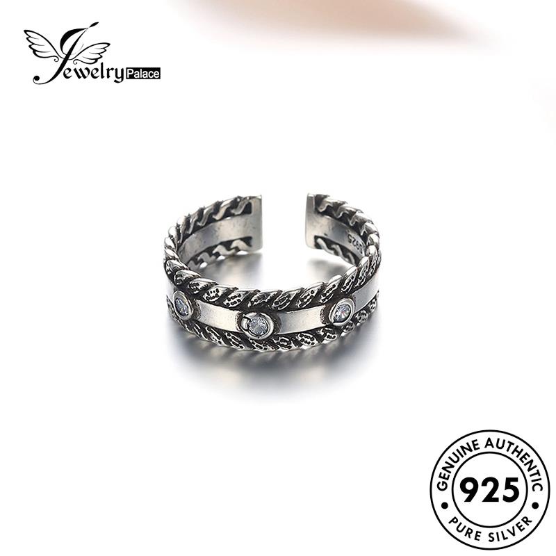 Jewelrypalace Cincin Retro Asli Twist Perak925 Wanita R219