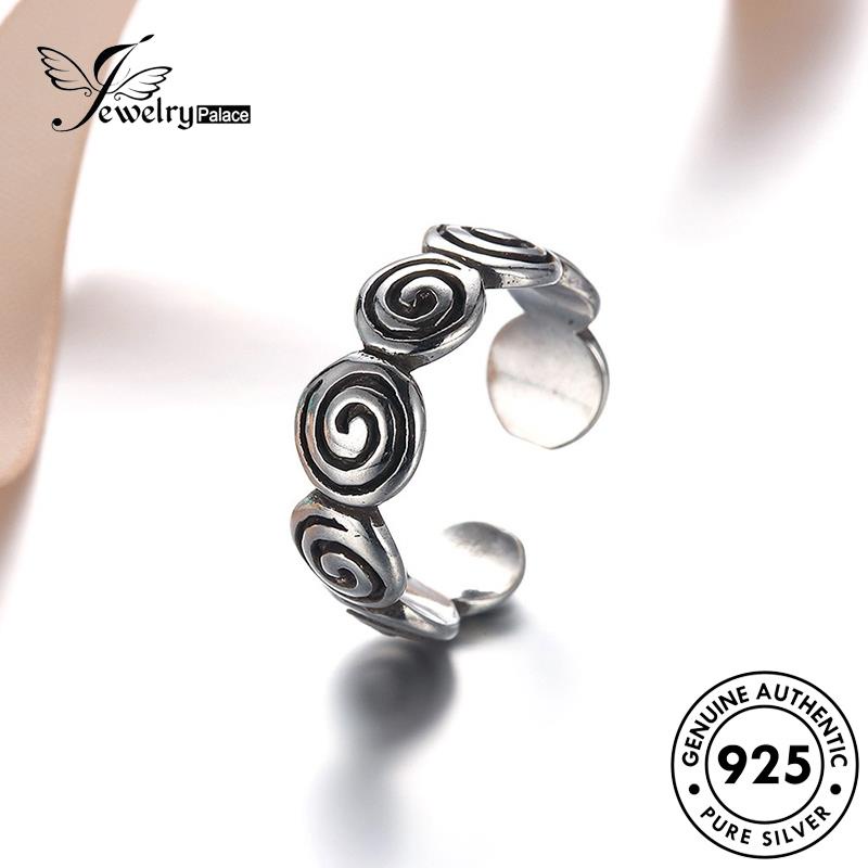 Jewelrypalace Original Cincin Vintage Wanita Swirl Perak925 R264