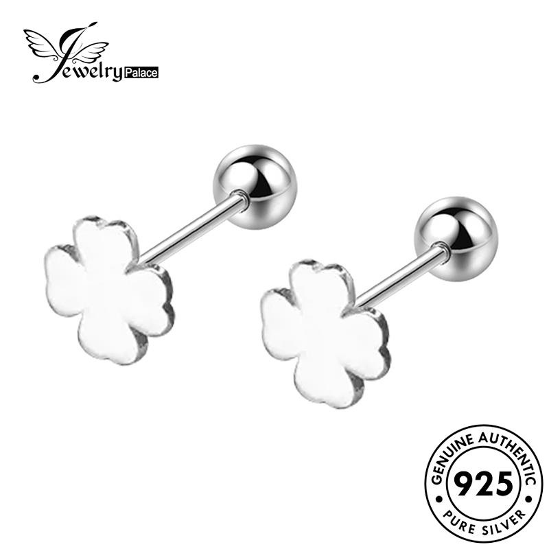 Jewelrypalace Stud Asli Sekrup Simple Anting Perak Wanita925 E800