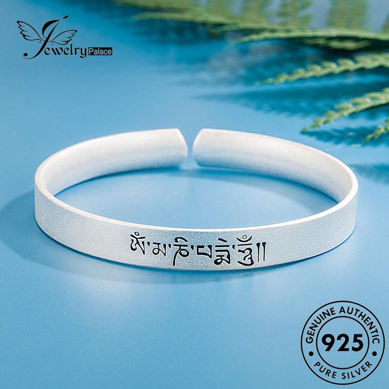 Jewelrypalace Gelang Asli Perak925 Enam Karakter Retro Wanita Mantra B244