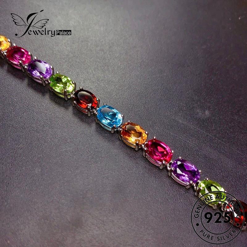 Jewelrypalace Perak925 Gelang Kristal Asli Oval Wanita B291