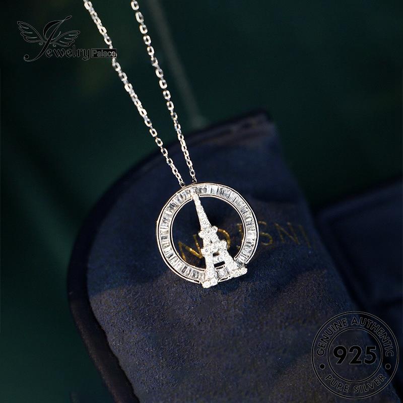 Jewelrypalace Kalung Menara Berlian Kreatif925 Wanita Perak Asli Moissanite N997