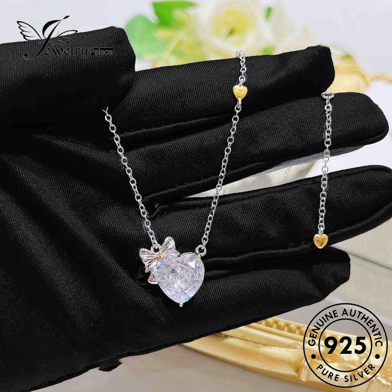 Jewelrypalace Berlian Kreativitas Moissanite Asli Kalung925 Wanita Perak N1129