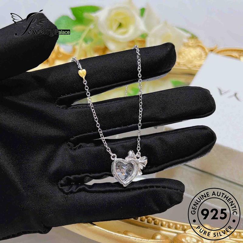 Jewelrypalace Berlian Kreativitas Moissanite Asli Kalung925 Wanita Perak N1129