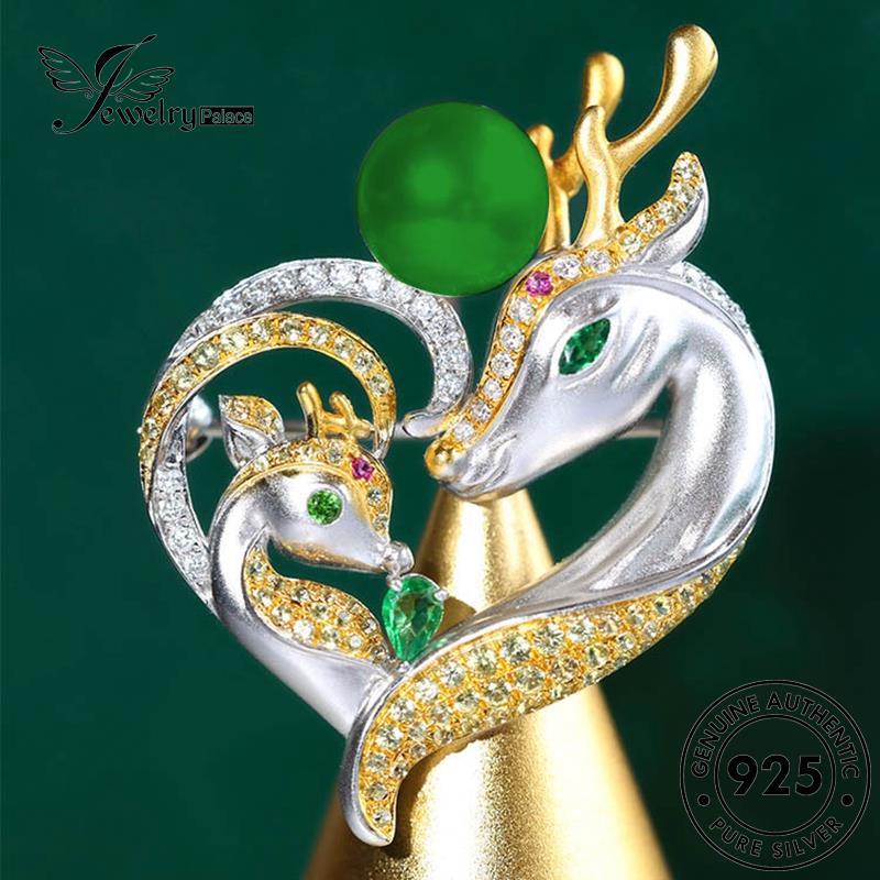 Jewelrypalace Wanita Perak925 Rusa Moissanite Kalung Fashion A Dengan Berlian Asli You N1141