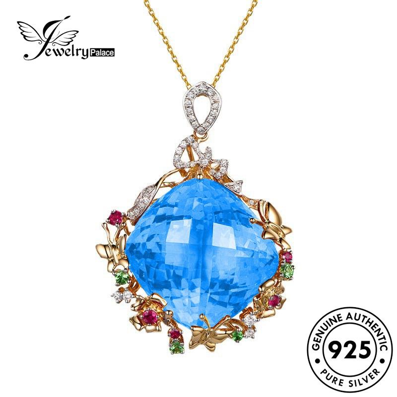 Jewelrypalace Fashion Asli Wanita Kalung Citrine Perak925 N1182