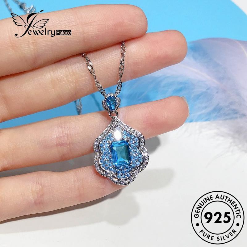 Jewelrypalace Sapphire Asli Wanita Perak925 Fashion Galaxy Kalung N1188
