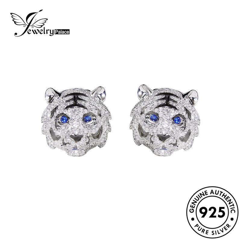 Jewelrypalace Moissanite Set Emas Wanita Berlian Kalung Mendominasi Perak925 Asli Macan S587