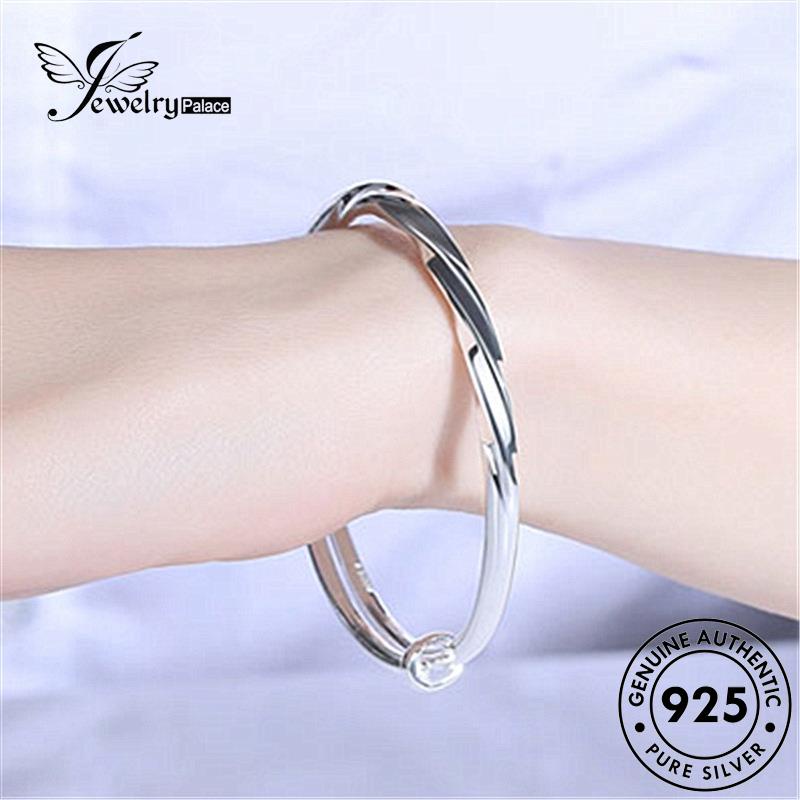 Jewelrypalace Gelang Perak Wanita Asli Twist925 Simple B71