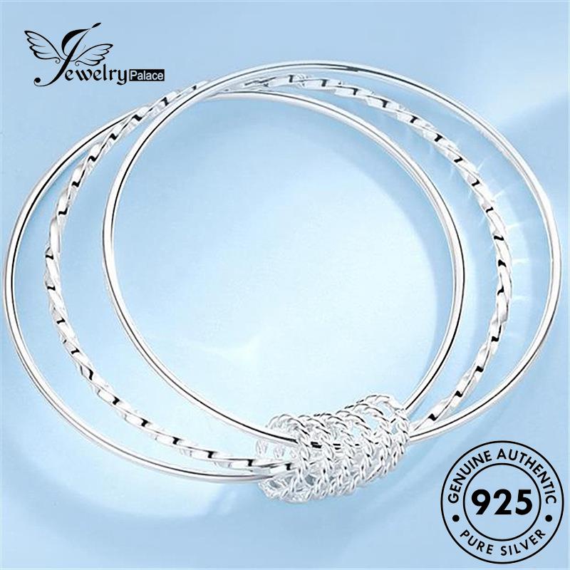 Jewelrypalace Tri-Coil Fashion Gelang Perak925 Wanita Asli B75