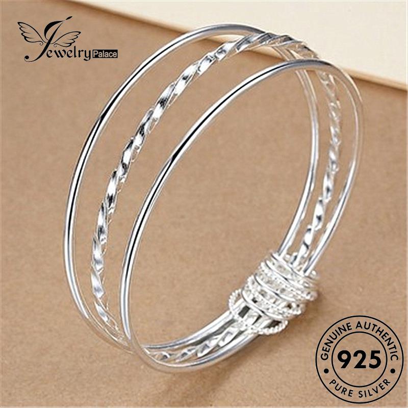 Jewelrypalace Tri-Coil Fashion Gelang Perak925 Wanita Asli B75