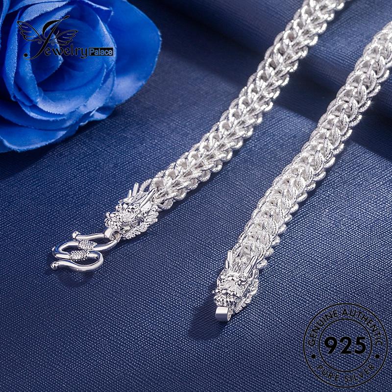 Jewelrypalace Perak Pria Retro Kalung Kran Emas Asli925 N181