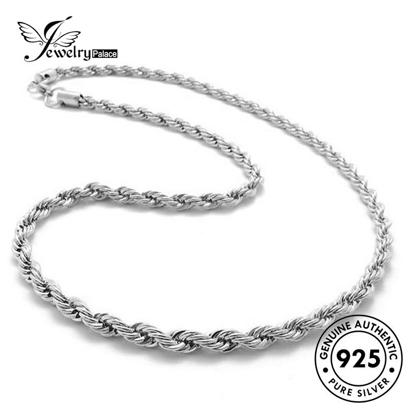 Jewelrypalace 925original Kalung Lilit Silver Tali Fashion Pria N1031