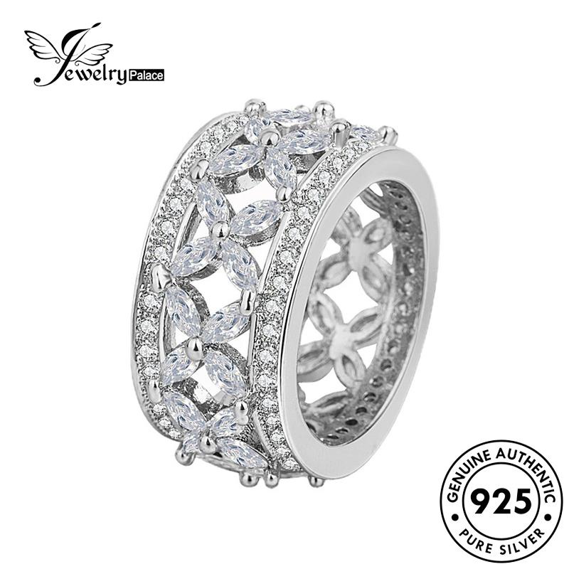 Jewelrypalace Asli Wanita Berlian Moissanite925 Cincin Kreatif Perak Kupu R205