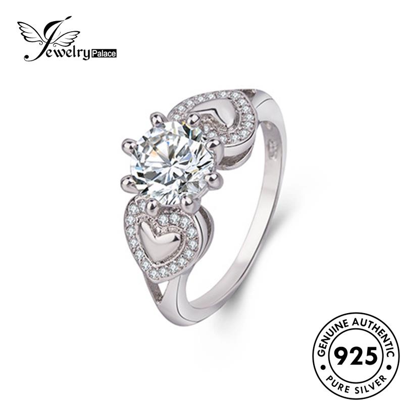 Jewelrypalace Cincin Perak Wanita Safir925 Kepribadian Cinta Asli R1440