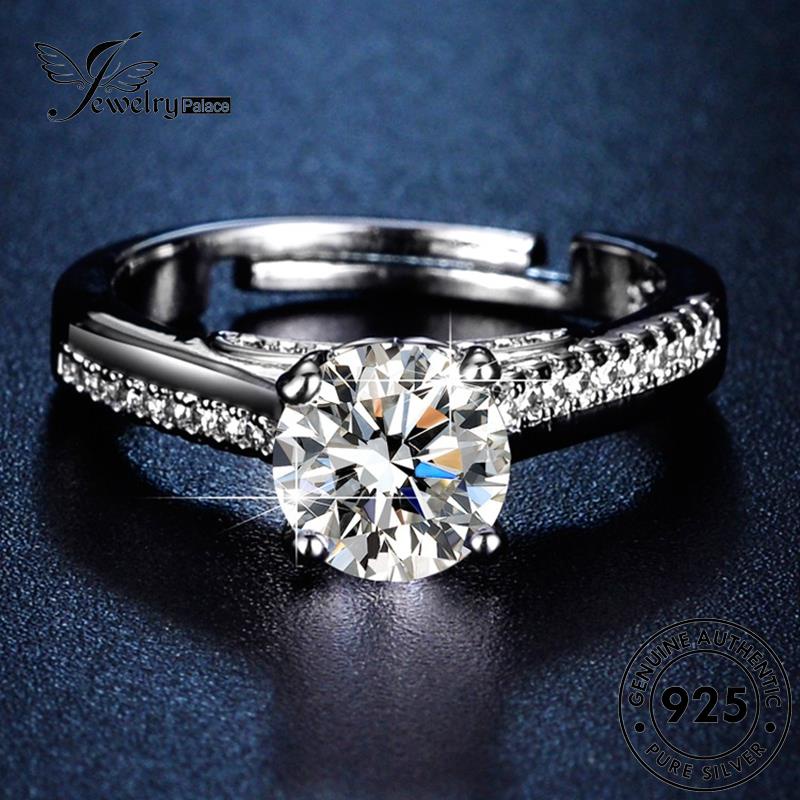 Jewelrypalace Cincin Moissanite Mermaid Wanita Perak Berlian Asli Fashion925 R152