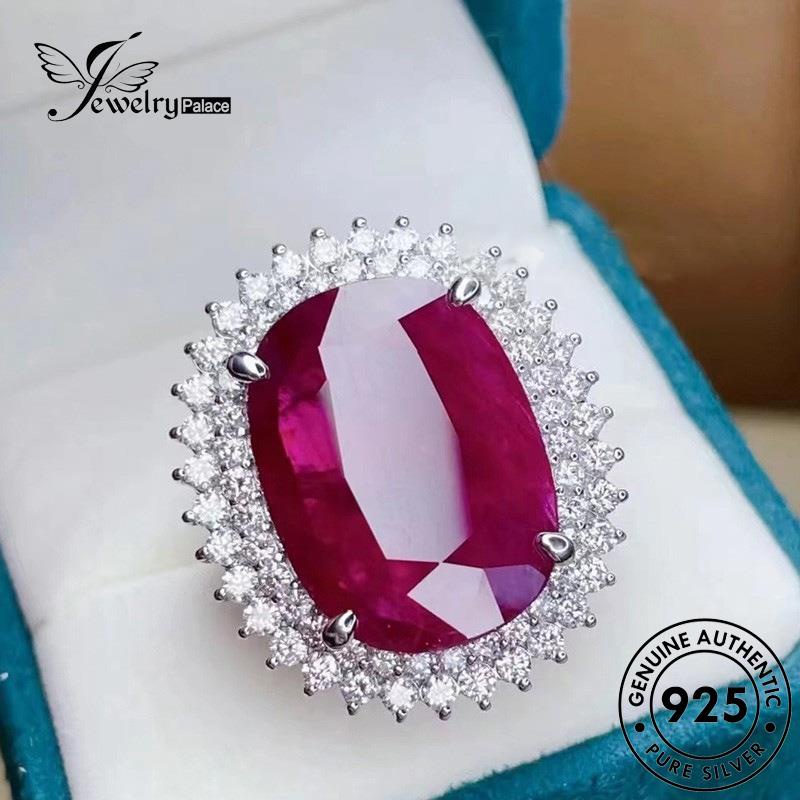 JEWELRYPALACE Kawin Pink Wanita 925 Perhiasan Original Extravagance Silver Murni Perak Nikah Diamond Crystal Sterling korea Cincin Silver Asli Aksesori R2580