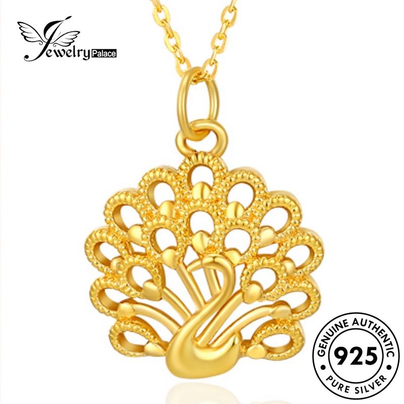 Jewelrypalace Kalung Merak Emas Asli Kekayaan925 Wanita Perak N1099