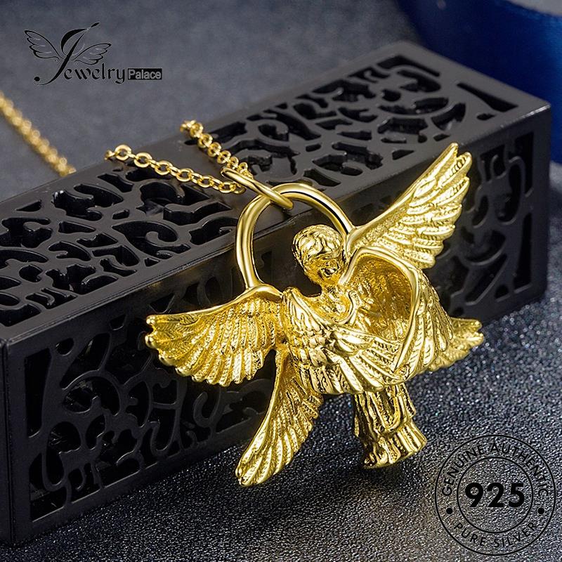 Jewelrypalace Angel Perak925 Wanita Emas Asli Kalung Retro N1107