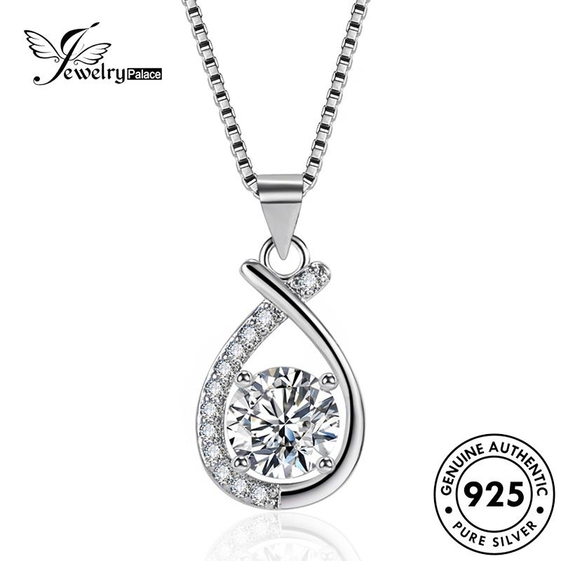 Jewelrypalace Fashion925 Kalung Perak Asli Wanita Sapphire N1108