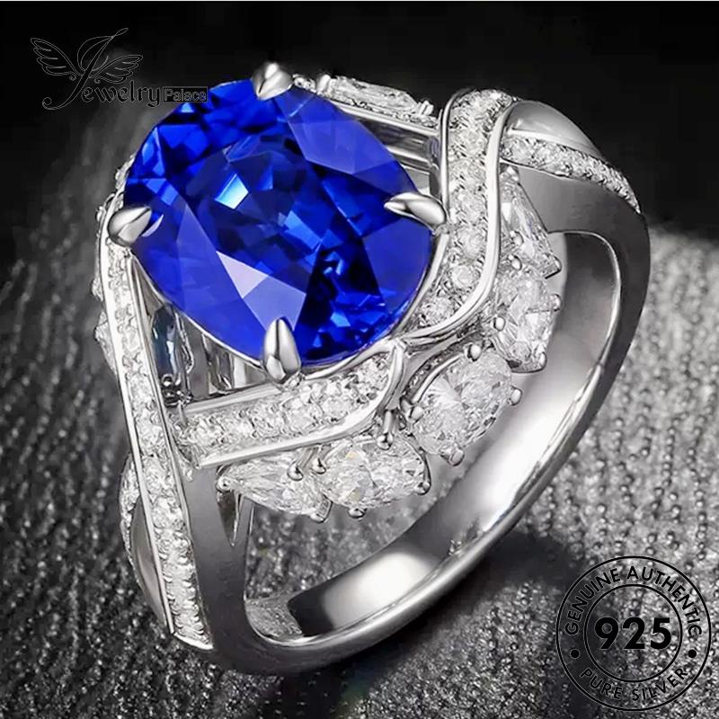 Jewelrypalace 925 Cincin Ruby Mewah Wanita Perak Asli R1706