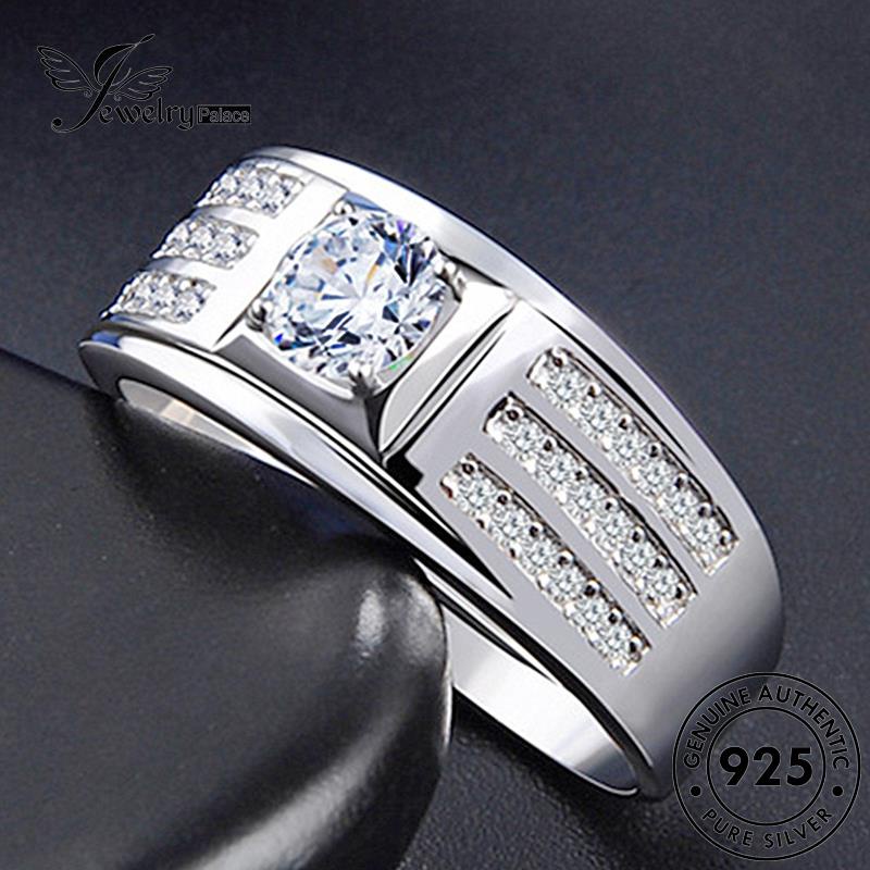 Jewelrypalace Cakar925 Klasik Empat Asli Moissanite Perak Berlian Wanita Rings R1740