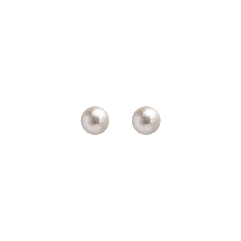 Audrey Hepburn Vintage Katun Mutiara Stud Earrings French Retro Ear Studs Fashion Perhiasan