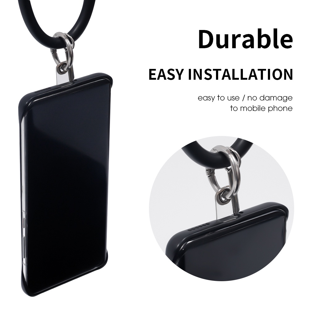 [Harga Grosir] [Unggulan] Kartu Lanyard Ponsel Warna Permen Anti-loss Ponsel Klip Pad Jelas Ponsel Lanyard Tab Mini Tali Yang Dapat Dilepas Patch Kartu Tetap Shell Ponsel Yang Dapat Disesuaikan