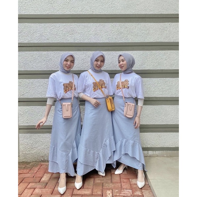 RX Fashion - HANNA SKIRT TWISTCONE / ROK WANITA KOREAN TERBARU - NN
