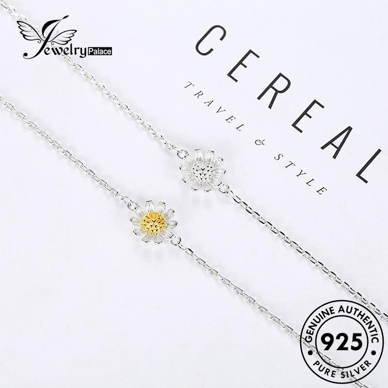 Perhiasantempat Wanita Daisy Kecil925 Fresh Gelang Perak Asli B26