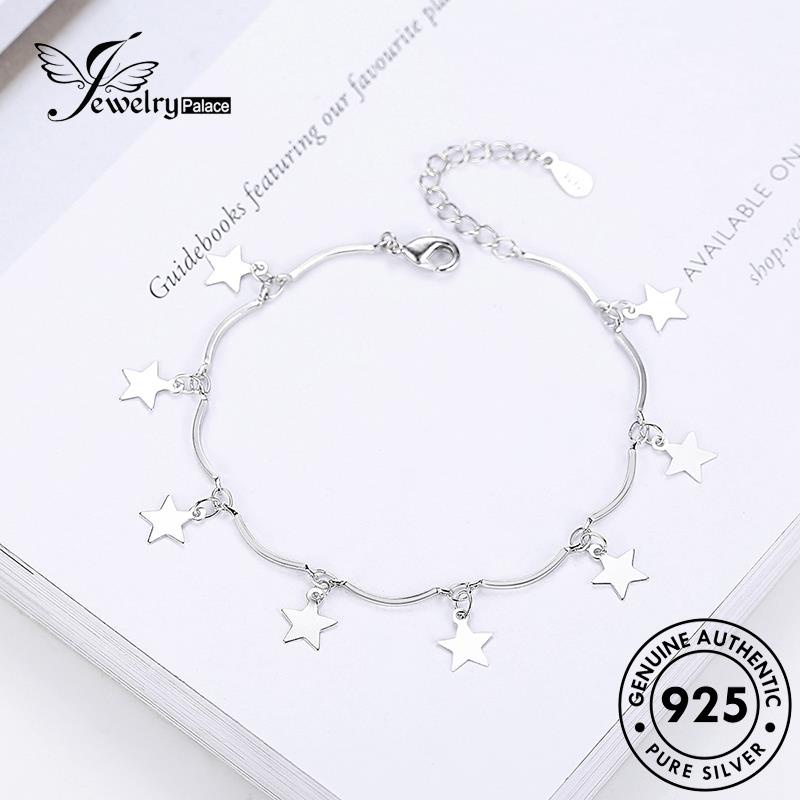 Jewelrypalace Gelang Perak Wanita Asli Pentagram Lucu925 B30