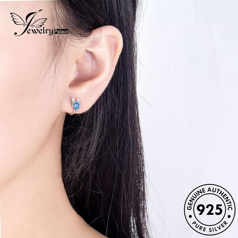 Jewelrypalace Sapphire Perak925 Wanita Anting Tusuk Kepribadian Asli Elk E149