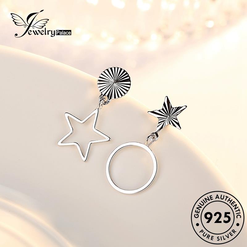 Perhiasantempat Wanita Asli Anting Bintang Berujung Lima Perak925 Stud Kepribadian E258