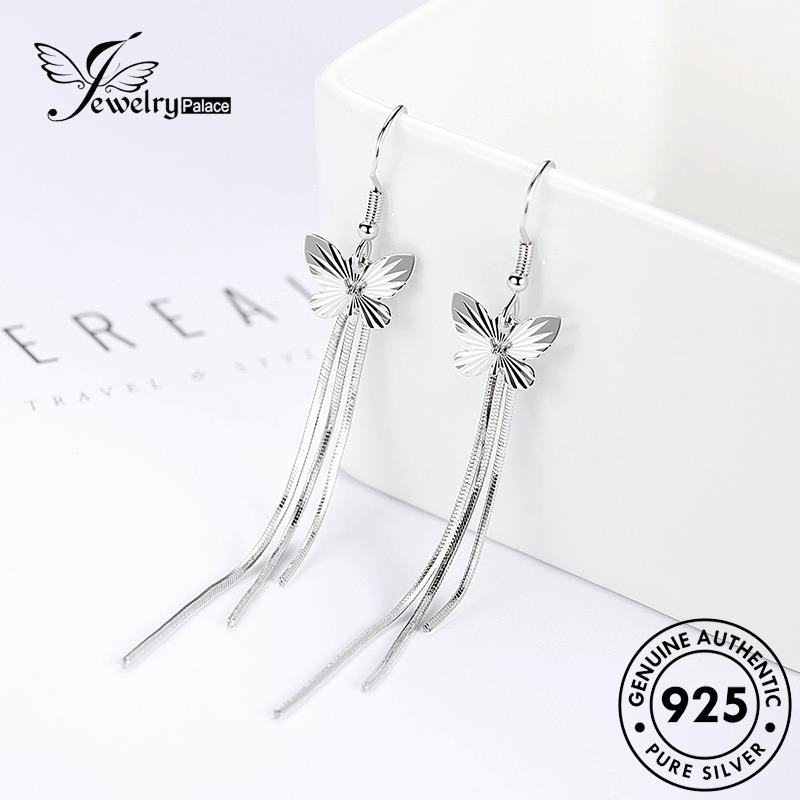 Jewelrypalace Anting Kupu-Kupu Temperamen925 Kait Wanita Perak Asli E435