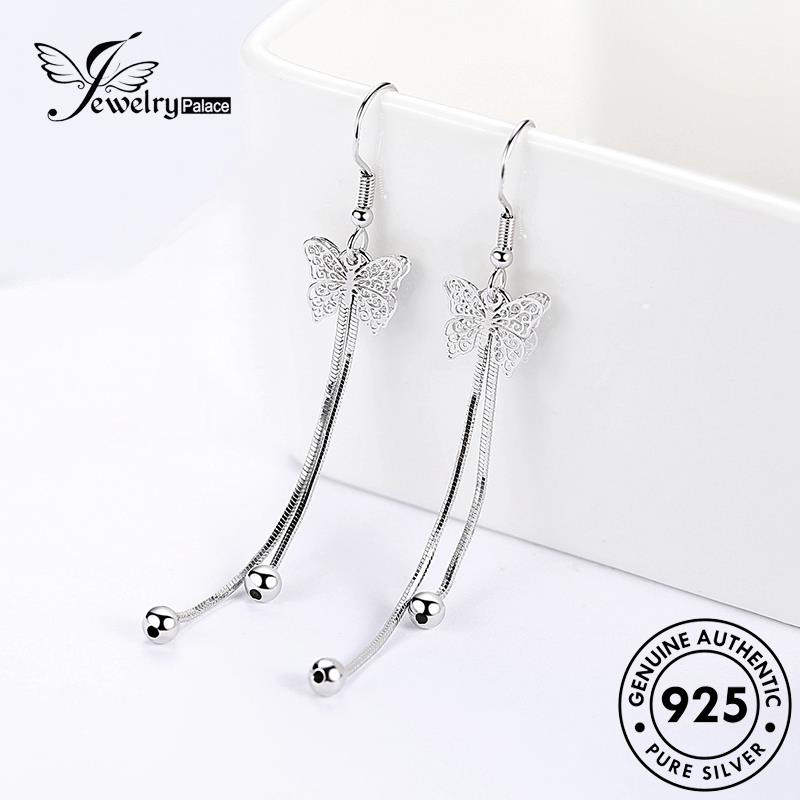 Jewelrypalace Wanita Kupu-Kupu Perak Temperamen Anting Kait925 Asli E449