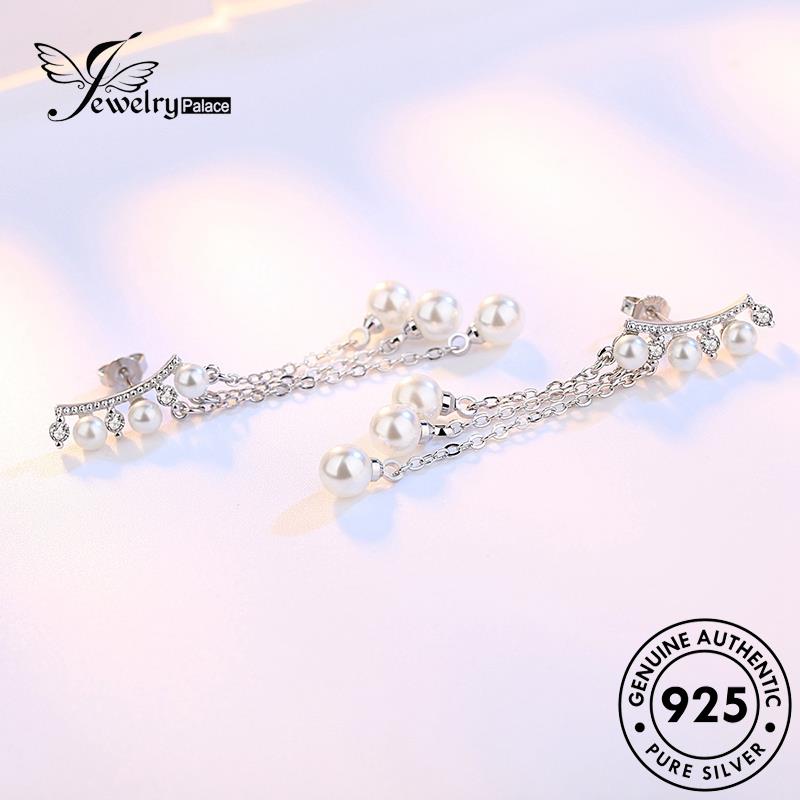 Jewelrypalace Mutiara925 Anting Berlebihan Wanita Stud Perak Asli E522