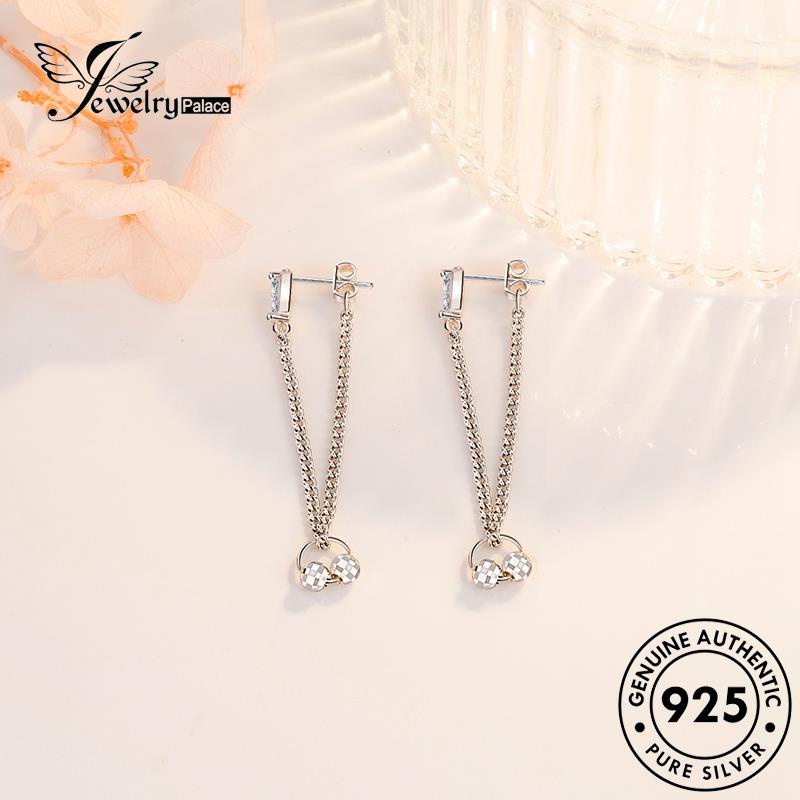 Jewelrypalace Anting Asli Perak925 Stud Wanita Rumbai E608