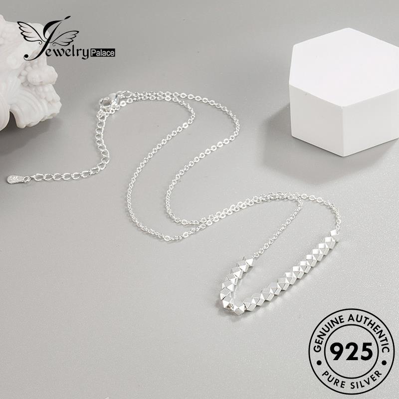Jewelrypalace Kalung Perak Blok Ins Wind925 Wanita Asli N32