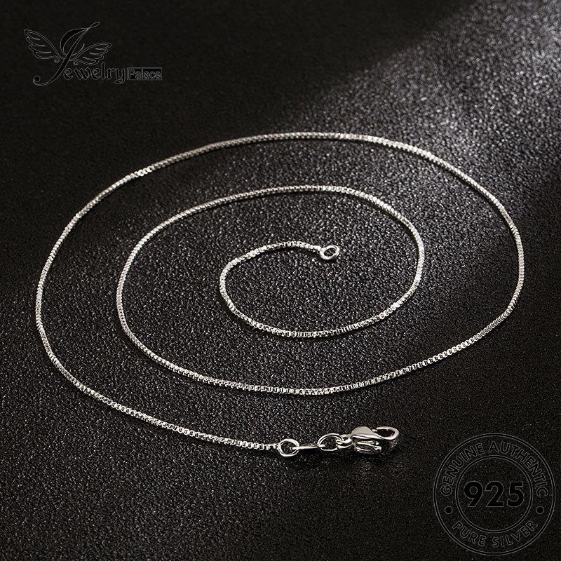 Tempat Perhiasan Wanita Kalung925 Kotak Simple Perak Asli N54