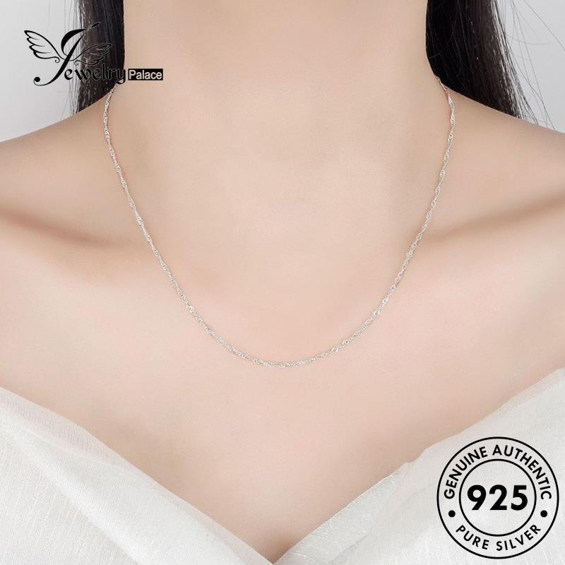 Jewelrypalace Kalung Air Gelombang Retro925 Perak Wanita Asli N55